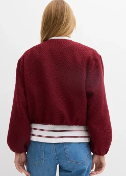 Blouson doux en maille bouclette