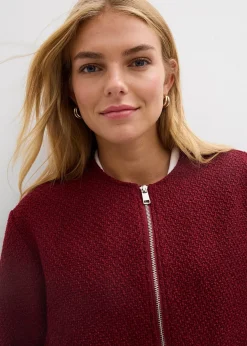 Blouson doux en maille bouclette