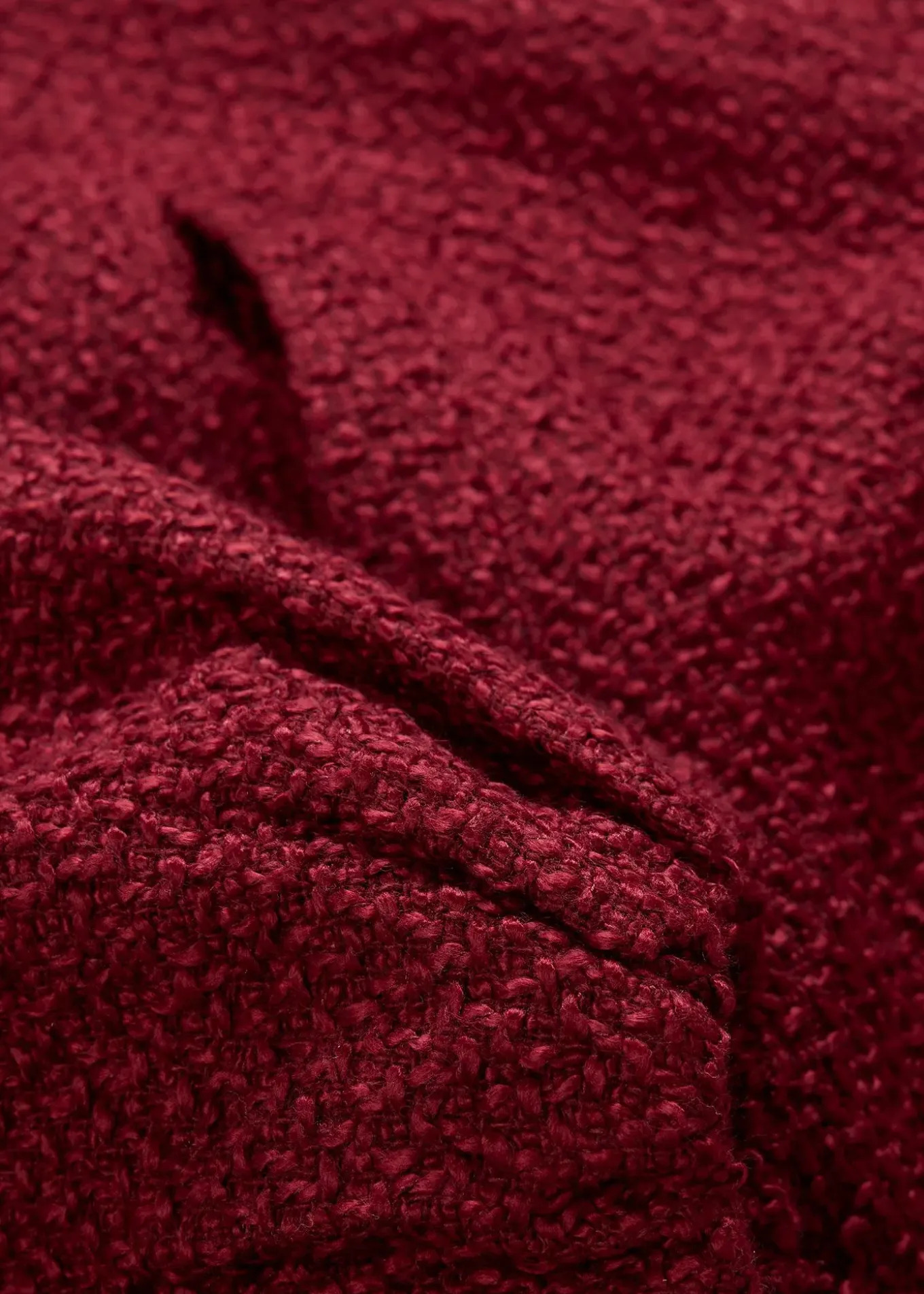 Blouson doux en maille bouclette