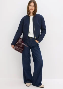 Blouson doux en viscose mélangée