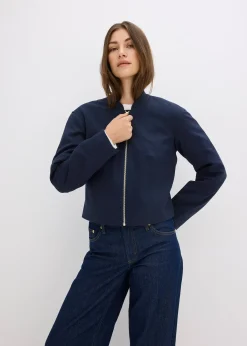 Blouson doux en viscose mélangée