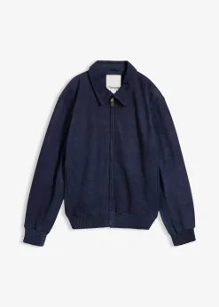 Blouson en cuir velours