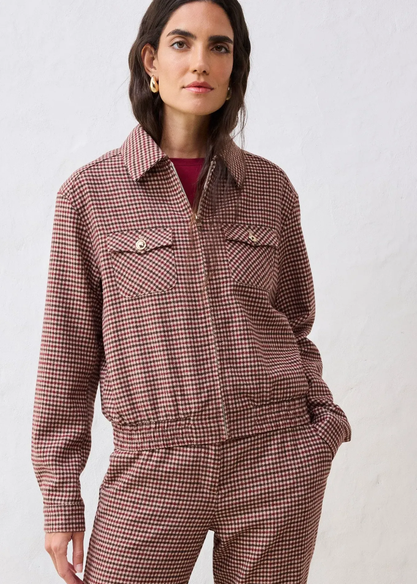 Blouson en laine majoritaire