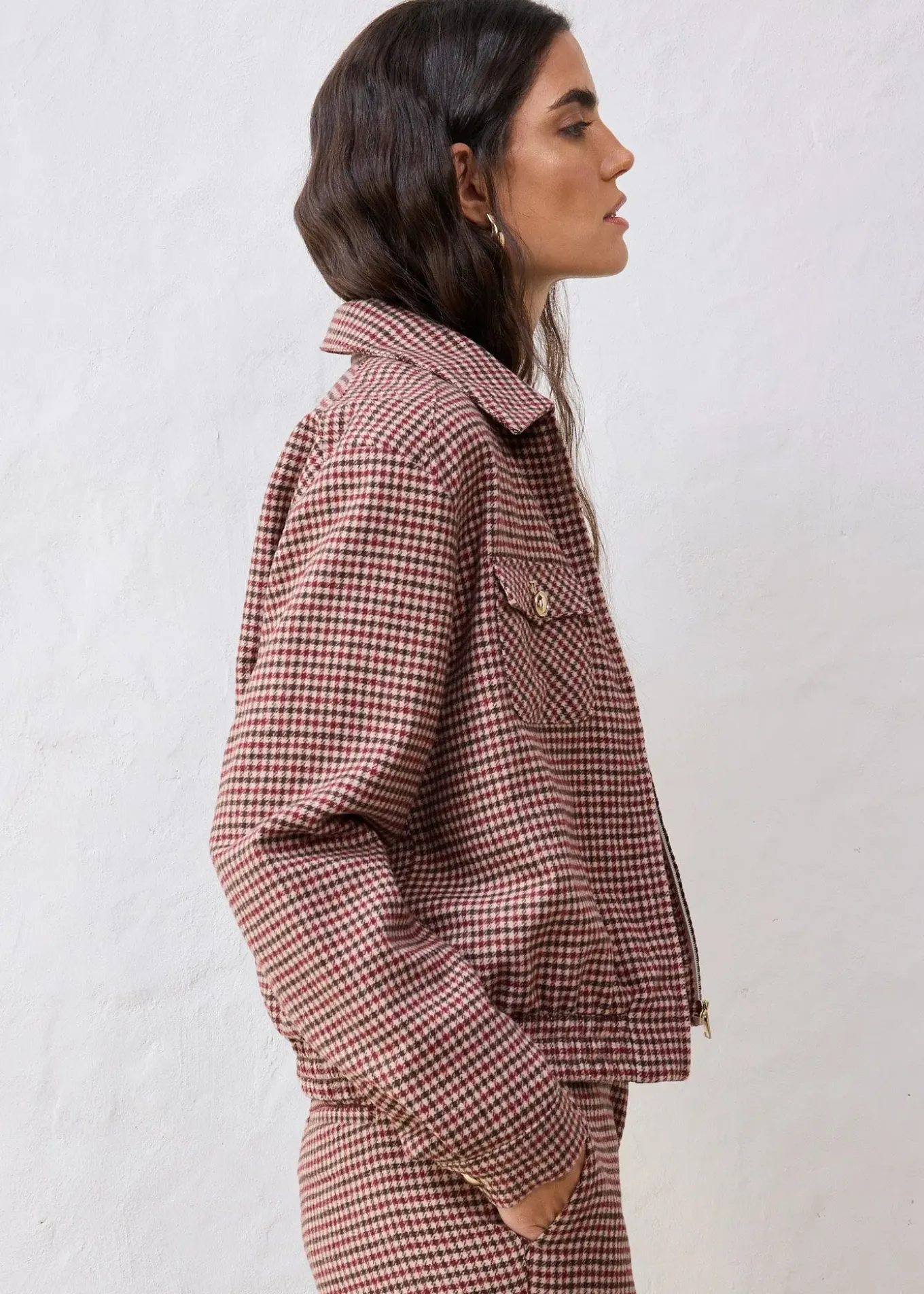 Blouson en laine majoritaire