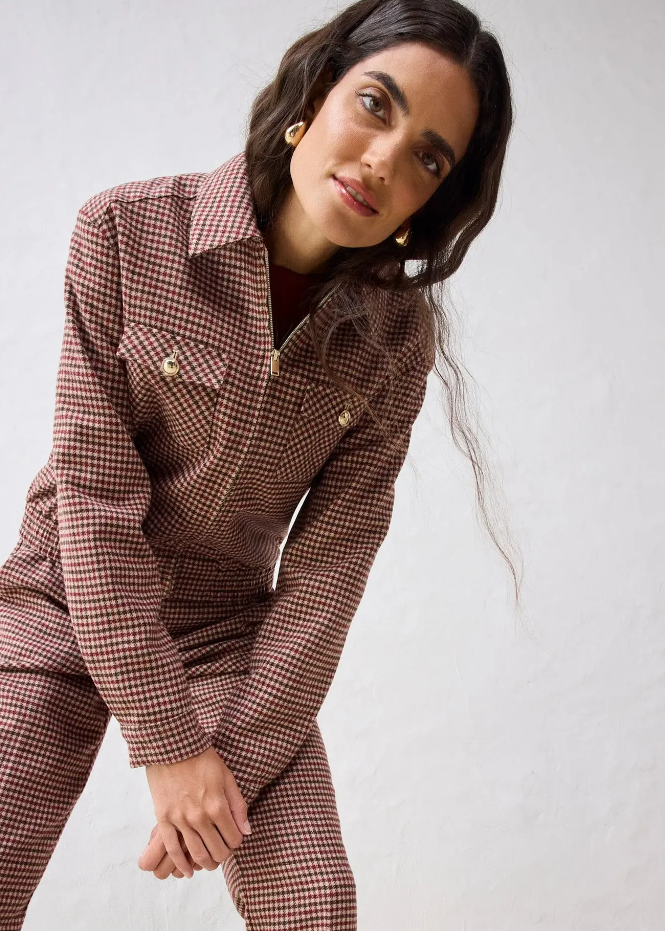 Blouson en laine majoritaire