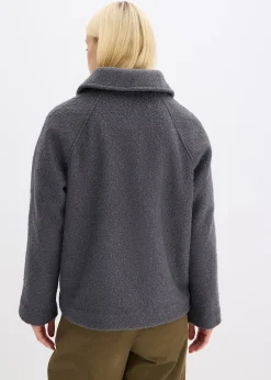 Blouson en maille bouclette douce