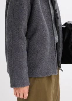 Blouson en maille bouclette douce