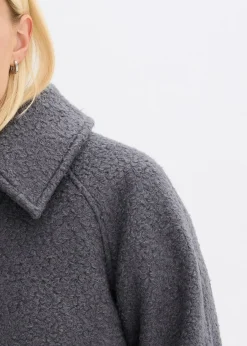 Blouson en maille bouclette douce