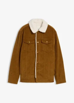 Blouson en velours côtelé doublé sherpa