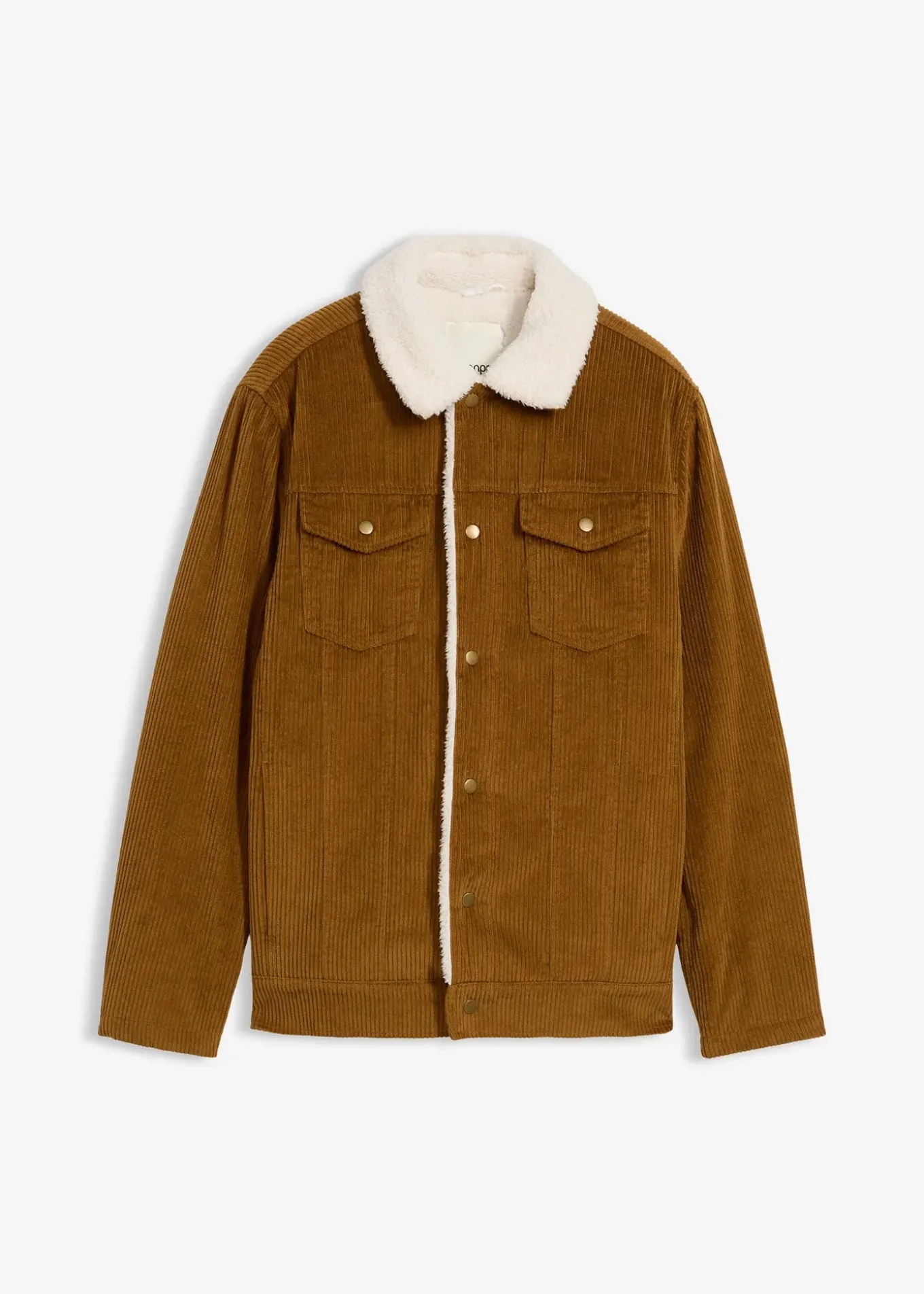 Blouson en velours côtelé doublé sherpa