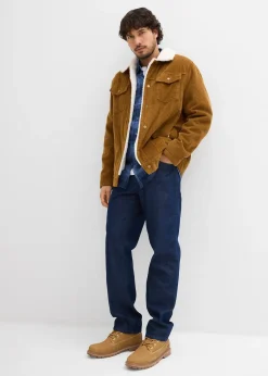 Blouson en velours côtelé doublé sherpa