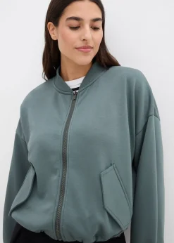 Blouson oversize en sweat doux