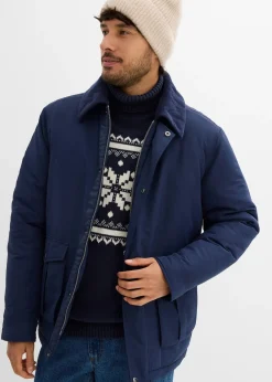 Blouson rembourré pour l’hiver avec col en velours côtelé