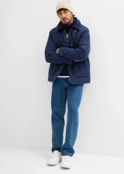 Blouson rembourré pour l’hiver avec col en velours côtelé