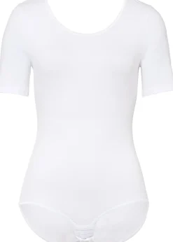 Body coton manches coude