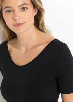 Body coton manches coude