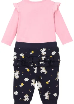 Body manches longues + pantalon sweat bébé (Ens. 2 pces.) coton