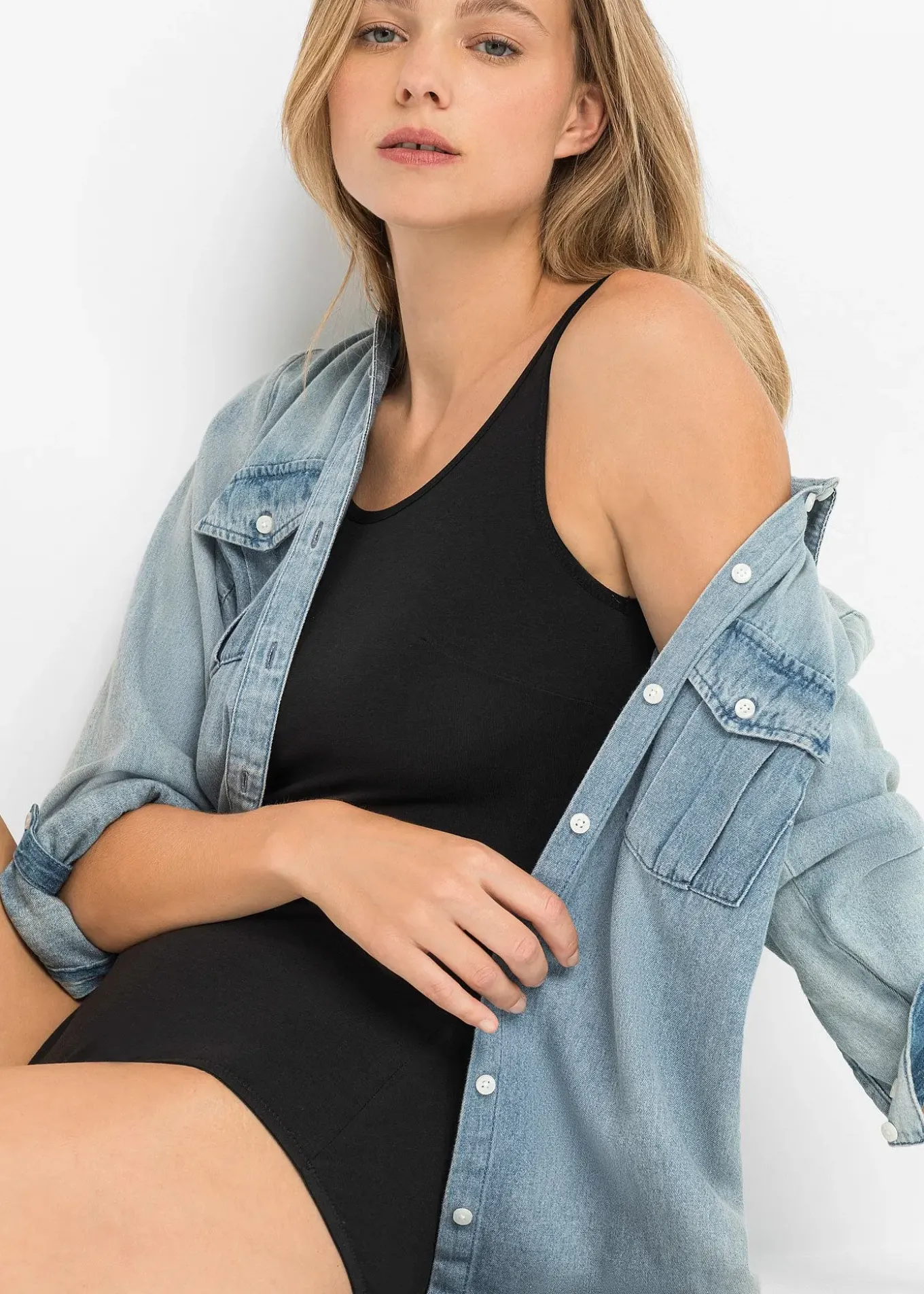 Body sans armatures en coton