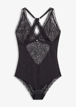 Body sans armatures en dentelle fine