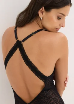 Body sans armatures en dentelle fine