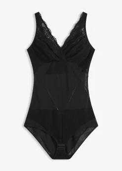 Body sculptant avec dentelle, maintien léger