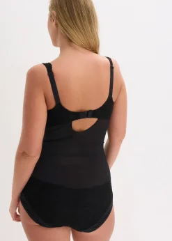 Body sculptant avec dentelle, maintien léger