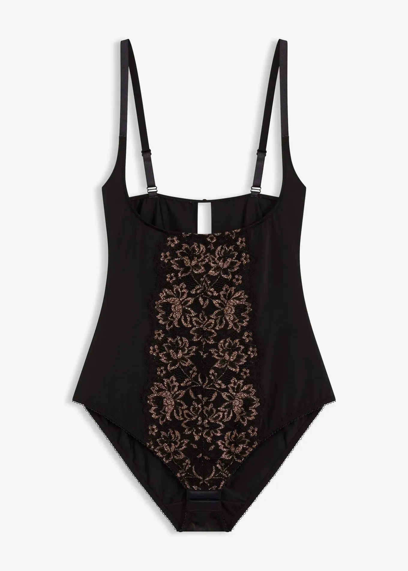 Body sculptant avec fil brillant, maintien léger