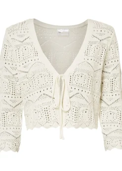 Boléro ajouré, manches 3/4