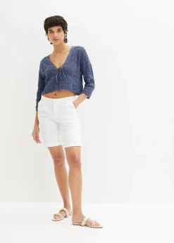 Boléro ajouré, manches 3/4