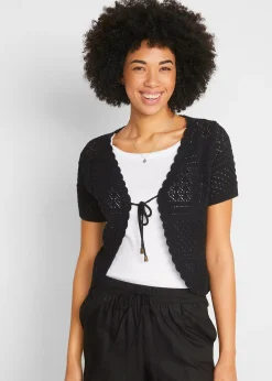 Boléro court en crochet