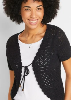 Boléro court en crochet