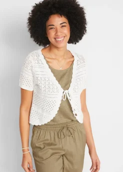 Boléro court en crochet