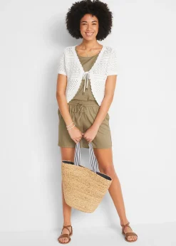 Boléro court en crochet