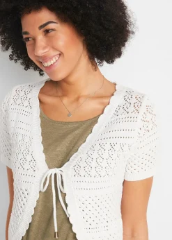 Boléro court en crochet