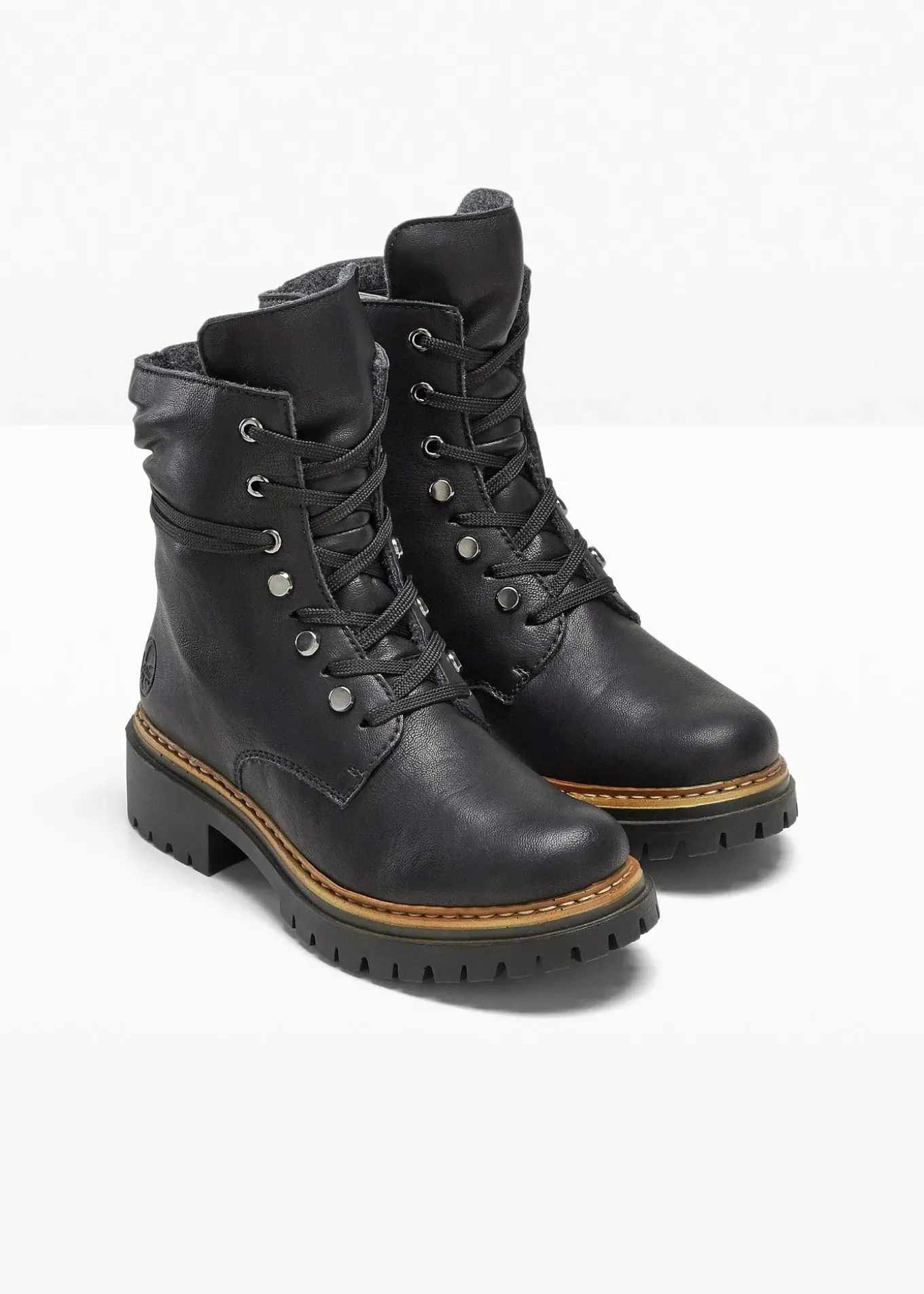 Boots à lacets Rieker fourrées et confortables