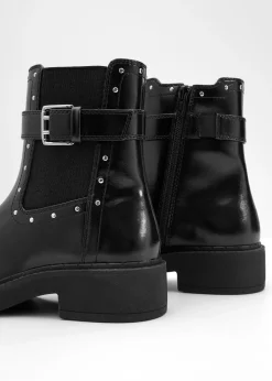 Boots biker avec boucle