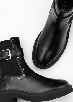 Boots biker avec boucle