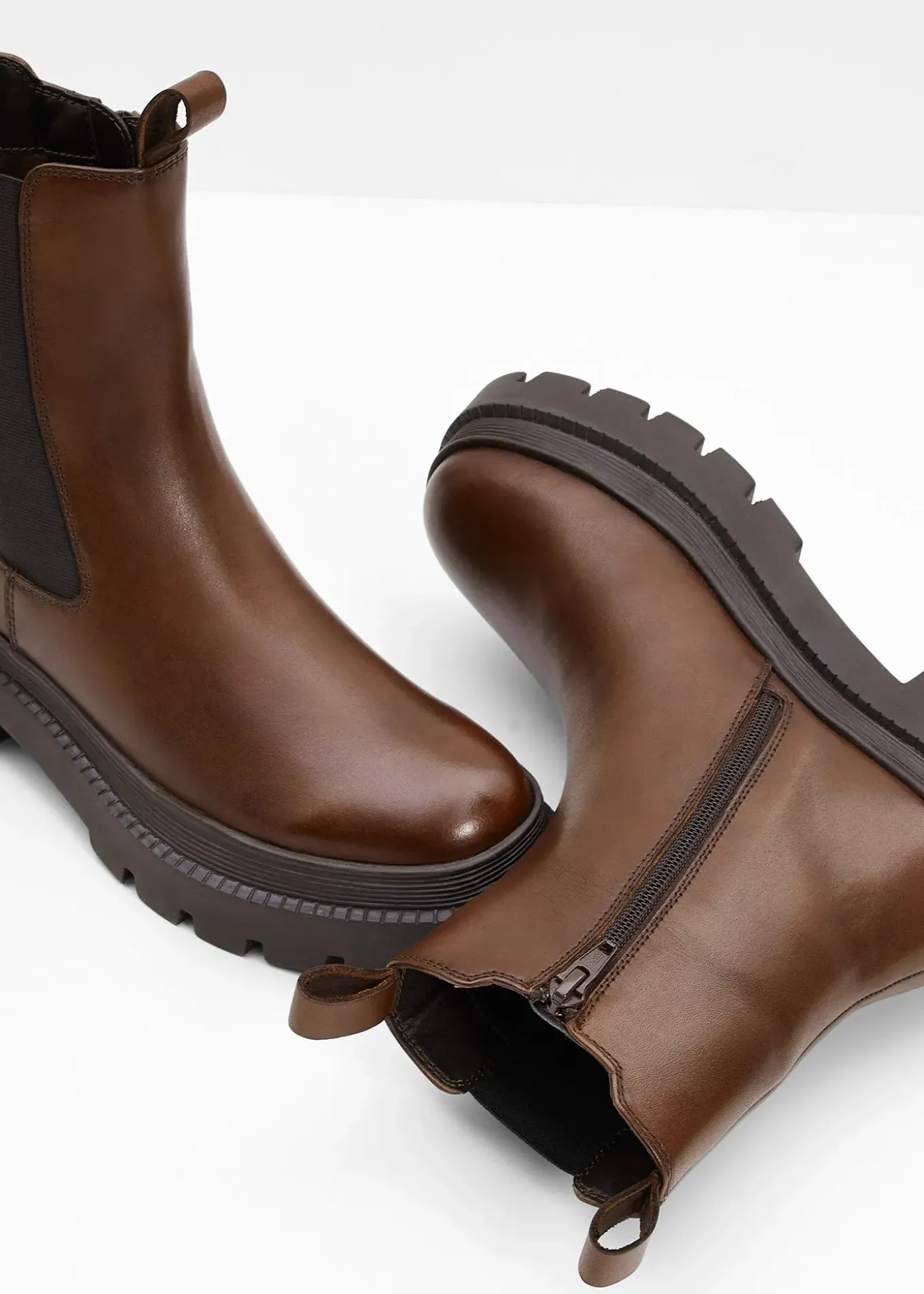 Boots Chelsea en cuir