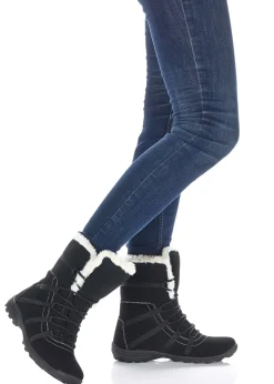 Boots fourrées à lacets