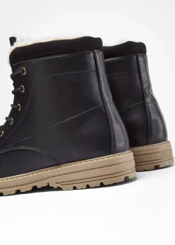 Boots fourrées à lacets