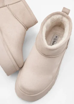 Boots fourrées à plateforme