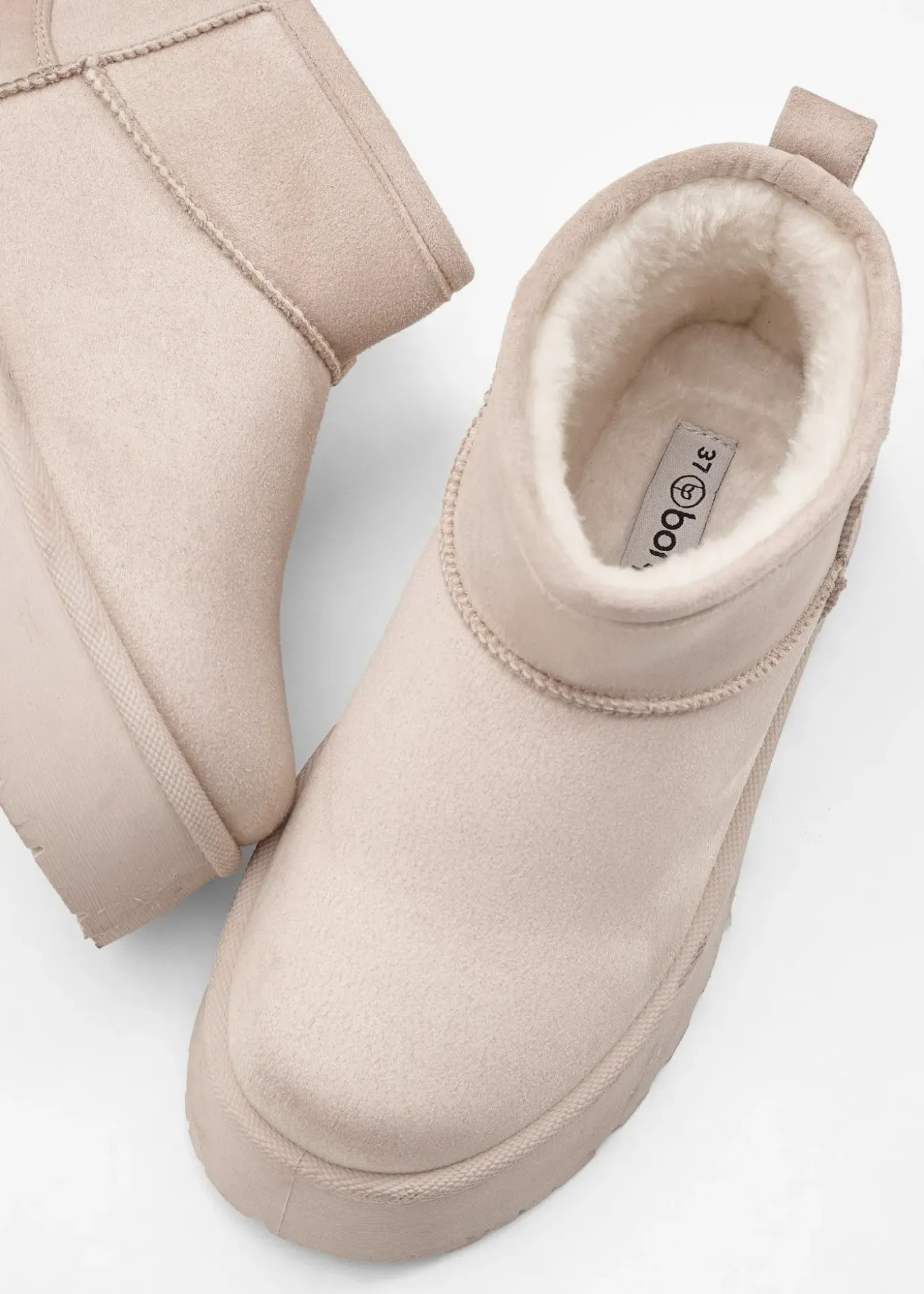 Boots fourrées à plateforme