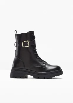 Boots lacées avec boucle