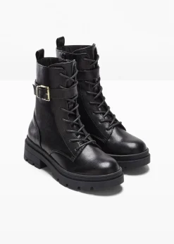 Boots lacées avec boucle