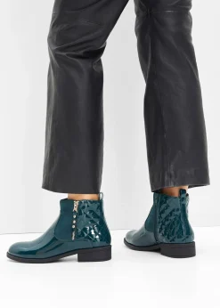 Bottines aspect verni