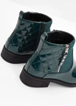 Bottines aspect verni