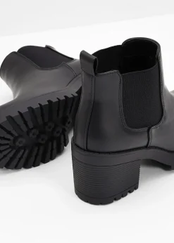 Bottines Chelsea à talon carré