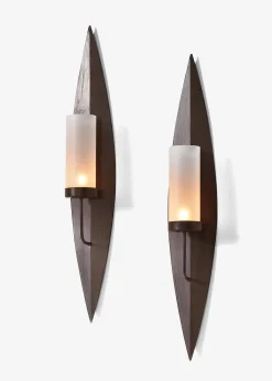 Bougeoirs muraux Ria (Ens. 2 pces.)