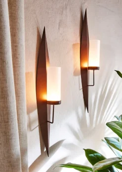 Bougeoirs muraux Ria (Ens. 2 pces.)