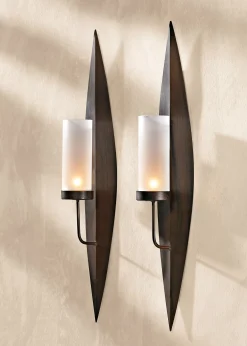 Bougeoirs muraux Ria (Ens. 2 pces.)